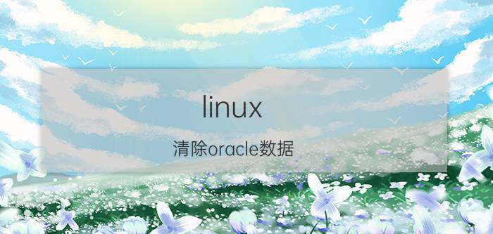 linux 清除oracle数据 linux怎么登入oracle？